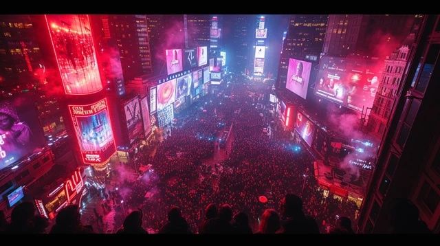 漯河夜晚:華燈初上,霓虹閃爍點亮豫中夜景