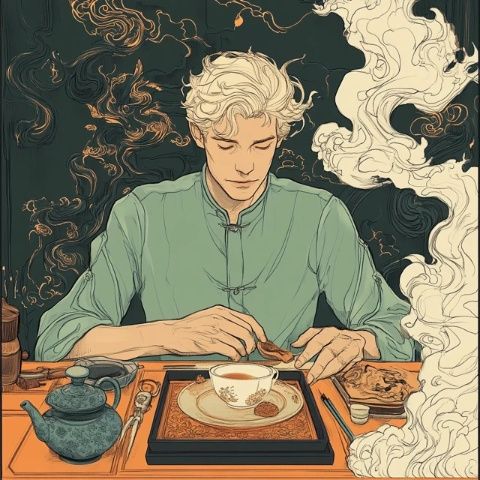 這兩天我在圖書館翻閱了一些有關于普洱茶的相關資料
