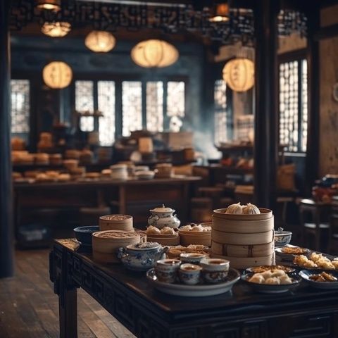 在老宅享美食的徽州民間味道