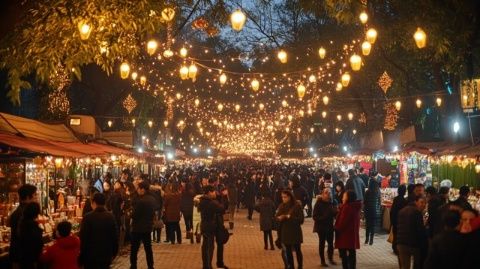 南京三江夜市強勢回歸！美食與煙火氣在岱山新城頤悅街交織