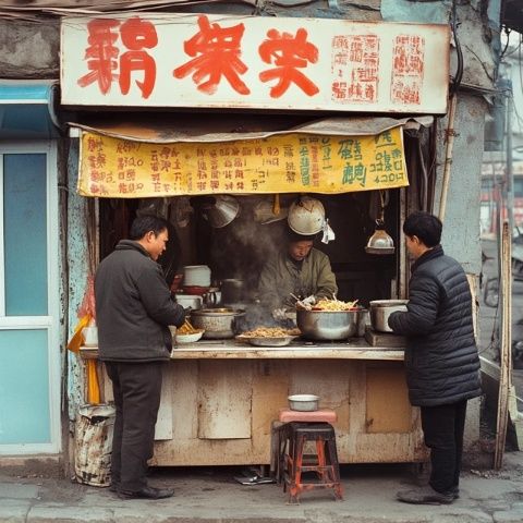 在假期的清晨，我和好友約定來到了汕尾市二馬路美食街
