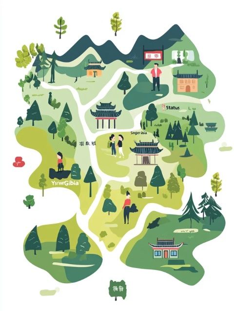 想去棋盤山關東影視城看燈會的朋友們，這張地圖一定要收藏哦！