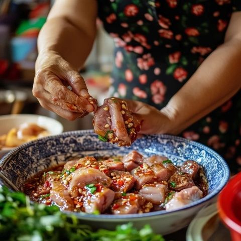 坪市鄉秘制火逼肉:探尋民間特色美食之旅