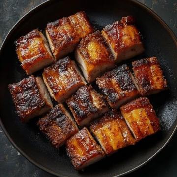 中式經典：香煎五花肉，別名走油肉或燒白肉，風味獨特的美食體驗