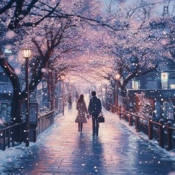 春風夜櫻舞,共赴浪漫之約