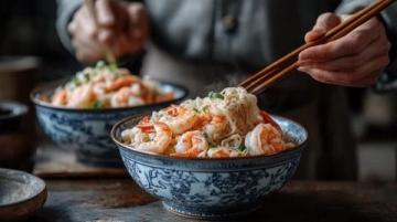 蒸粉絲鮮蝦,節日餐桌的經典美味佳肴