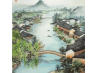 人家盡枕河古宮閑地少水港小橋多(君到姑蘇見，人家盡枕河,古宮閑地少，水港小橋多)