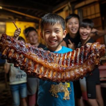 與西雙版納侄兒侄女共度南糯山野餐時光：紅燒肉與老撾啤酒的邂逅