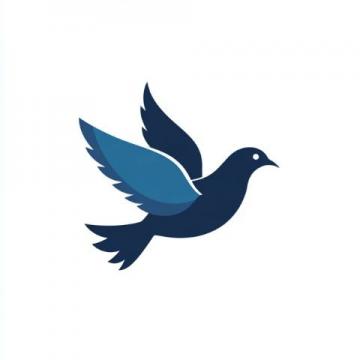 簡潔現代風格的Logo設計：飛翔雀鳥寓意美食探索精神