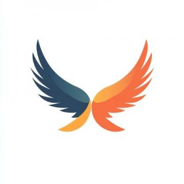 簡潔現代風格的Logo設計：飛翔雀鳥寓意美食探索精神