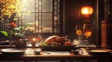 秋意漸濃的瞬間吃在中國老北京烤鴨、門釘肉餅、鐺炮牛肉;