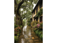 雨中的南寧，蔓越莓香滿街巷，歷史文化街區戲院外盛放