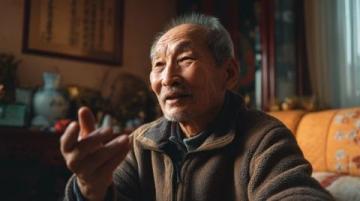 榆林百歲老人獨居彩鋼房 眼明耳聰精神佳