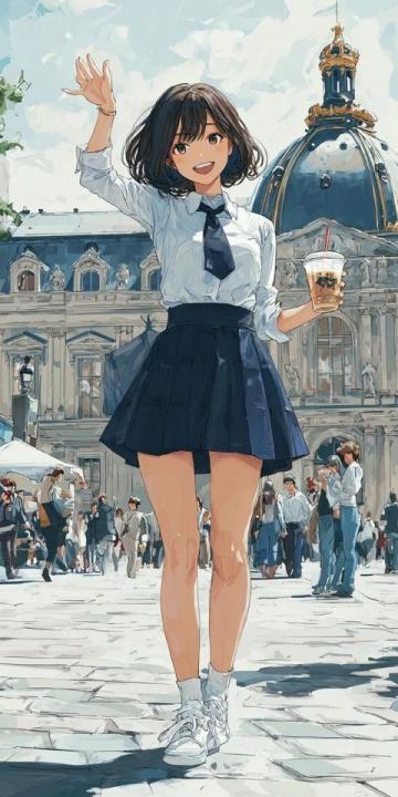 離了個大譜!近日,一女孩來到法國巴黎旅游,結果在景點旁竟然看到了煎餅果子