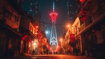 重慶謝家灣站,最像香港的街區(qū),看起來好大氣上檔次呦。城市感滿滿的。網(wǎng)友戲稱重慶