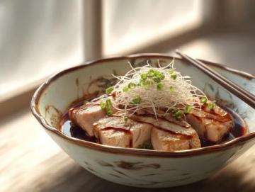 以下是一道原創改良版粉蒸肉食譜，以茶香解膩、果香增鮮為特色