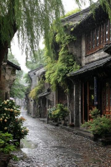 貴州畢節(jié)清晨美景:老城區(qū)里的生機(jī)與寧?kù)o