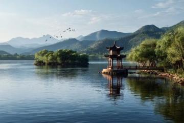 五一游洋沙湖感覺挺好的,人少景也美
