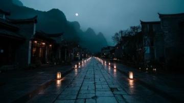 襄陽夜色下的古城秘韻