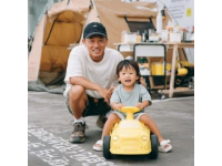 兒子帶著老爸去玩兒了！去購物公園看了網紅打卡地點