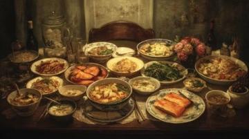 滿桌美食惹人羨慕(滿桌美食)