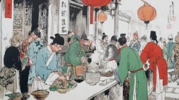 錦繡川河堤上的春日野餐記