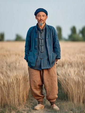 大連農村大叔，放下鋤頭去機場