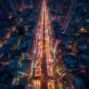 長春桂林胡同美食街夜色中熱鬧非凡