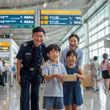 大連農村大叔，放下鋤頭去機場