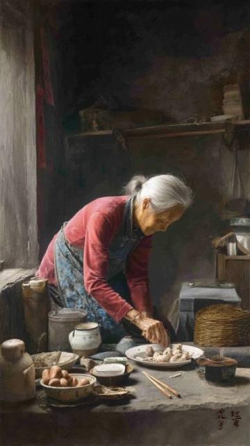 清晨五點的鄉(xiāng)村美味：奶奶親手制作蔥油餅與羊棒骨湯