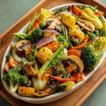 夏季美味佳肴：蒜香爆炒金針菇花甲螺