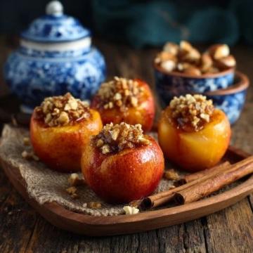 秋季特產(chǎn)烤秋梨 美味帶來溫馨