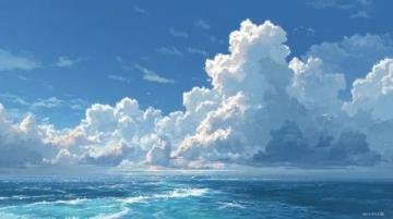 天空與水中的美麗相遇