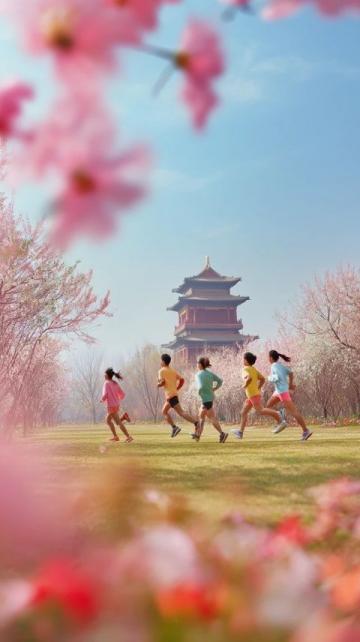 蘇州東沙湖公園：春風(fēng)中綻放的花季盛宴