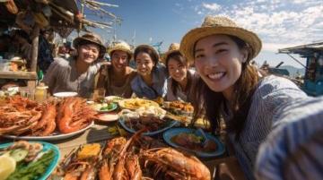 青島必嘗美食：漁家小院海鮮塔鮮美誘人