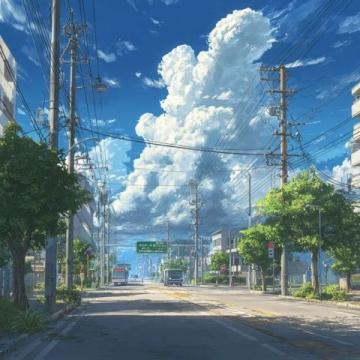 十字街頭的繁榮景象