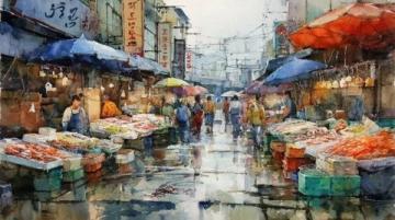 青島最大的集市——南村大集，展示本地人的生活場景