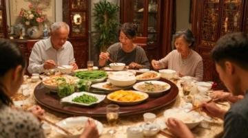 信陽企業家劉文新在好友家買豬肉后熱情款待大家