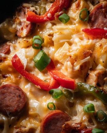 快手香腸土豆燜飯:簡單美味,懶人首選