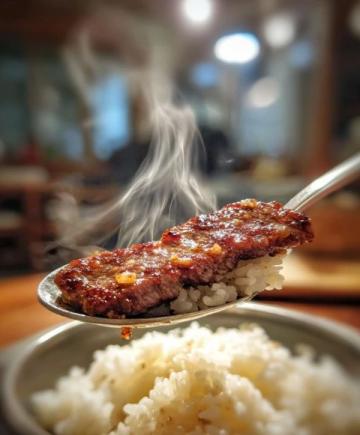 肥而不膩的老濟南把子肉配上米飯(一口就上癮!)