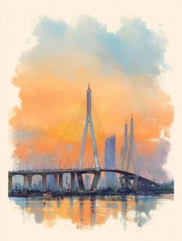 武漢夏日奇觀:楊泗港大橋下的“天空之門