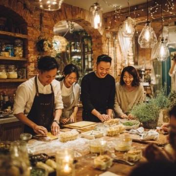 上海學子共度溫馨年夜，美食薈萃盡顯青春風采