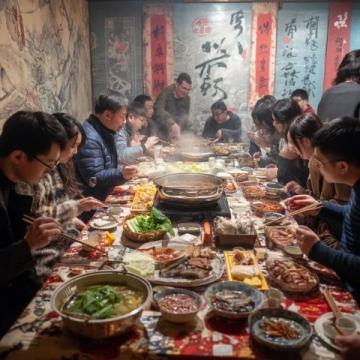 初六迎立春，五姐妹齊聚一堂，金花盛放共歡聚