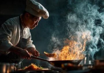 幫我生成一張圖片以下是各種美食的做法分類及示例,涵蓋中餐、西餐、甜點等不同類別