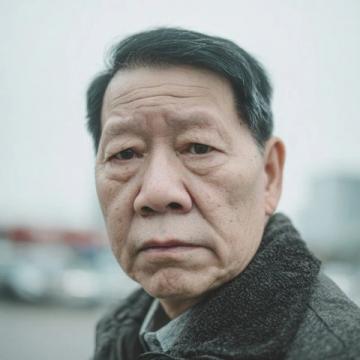大連農村大叔，放下鋤頭去機場