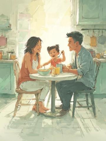 謝浩男媽媽許健華成功回歸，帶小女兒上學(xué),還展示廚房神器