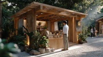 
都市露營餐廳：原木綠意中感受野趣美食之旅