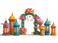 榮昌地標煥新裝 燈籠鮮花迎五一游客