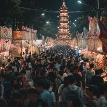 北京通州月亮河小鎮夜市：從疫情復蘇到五一爆火的蛻變之旅