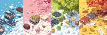 四季幽情詞牌組詩:春探夏懷秋思冬嘆